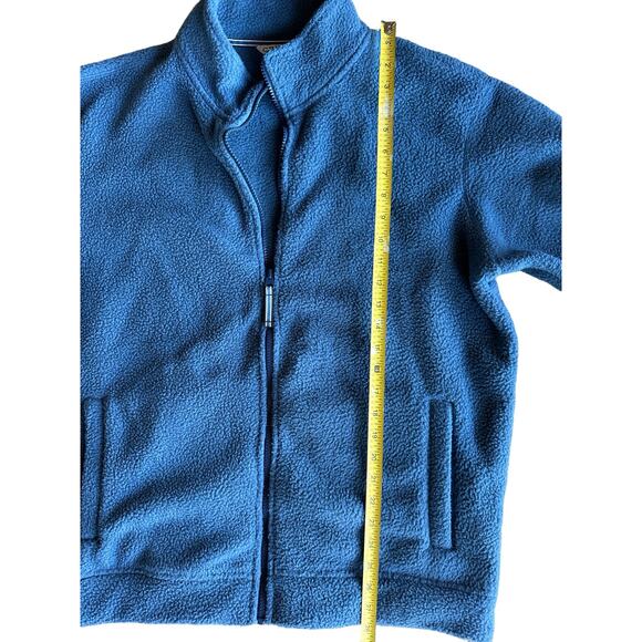 Orvis Blue Fleece Full Zip Collared Medium Jacket - Picture 6 of 7